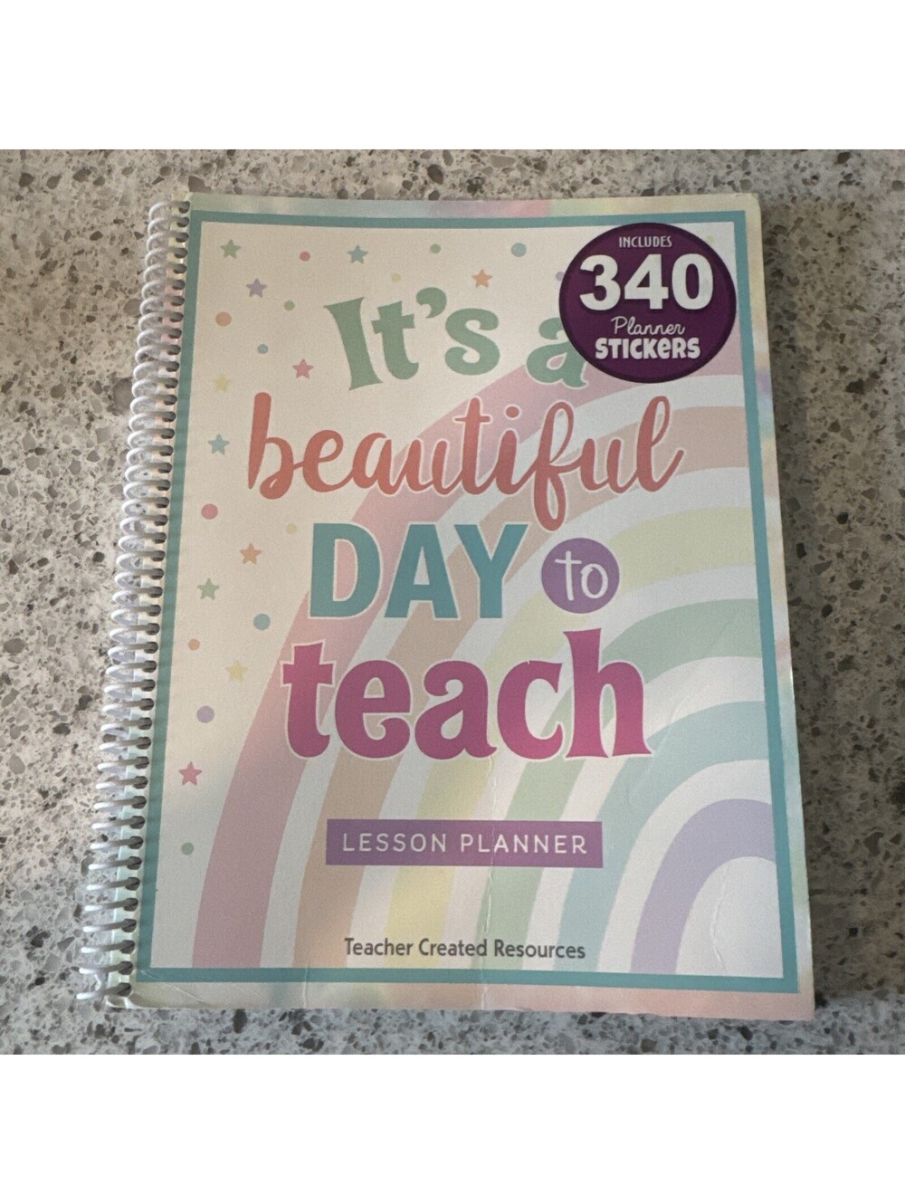 Pastel Pop Lesson Planner 8.5 inches X 11 inches